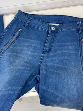 Witchery Denim Blue Jeans Zippered Slash Pockets